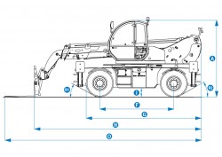 Rotating Rough Terrain Telehandler Genie GTH-4016 R