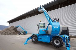 Rotating rough terrain telehandler Genie GTH-4018R